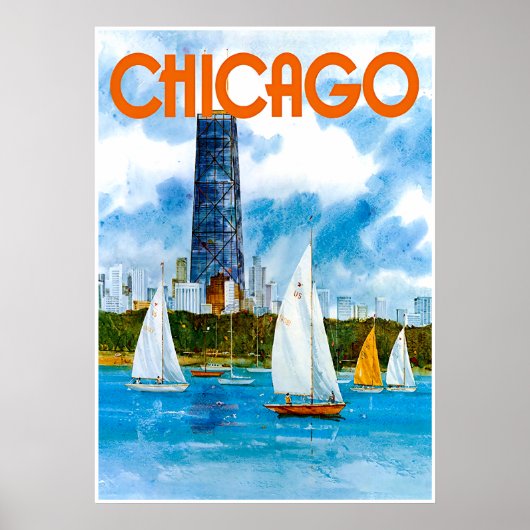 Chicago-Plakat Poster (Vorne)