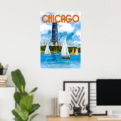 Chicago-Plakat Poster (Heimbüro)