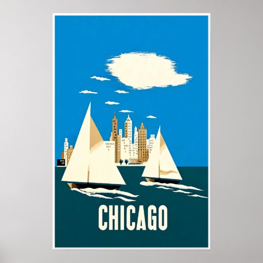 Chicago-Plakat Poster (Vorne)