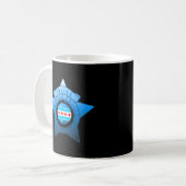 Chicago Police Cpd Chicago Flag and Police Abzeich Kaffeetasse (Vorderseite Links)