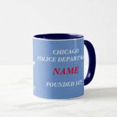 Chicago Police Gift Tasse (VorderseiteRechts)