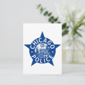 Chicago Police VINTAG STAR Postkarte (Stehend Vorderseite)