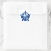 Chicago Police VINTAG STAR Quadratischer Aufkleber (Tasche)