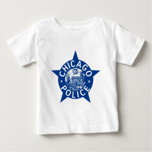 Chicago-Polizei VINTAGER STERN Baby T-shirt