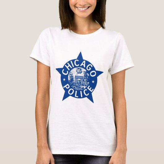 Chicago-Polizei VINTAGER STERN T-Shirt (Vorderseite)
