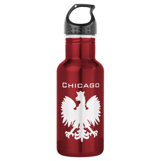 Chicago Polska Wasserflasche (Vorderseite)