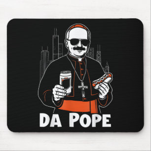 Chicago Pope Leo Xiv Da Pope Funny Meme Mousepad
