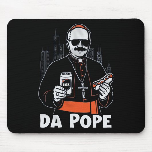Chicago Pope Leo Xiv da Pope' Mousepad (Vorne)