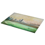 Chicago Postcard Map Cutting Board Schneidebrett (Ecke)