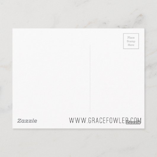 CHICAGO POSTCARD POSTKARTE (Rückseite)