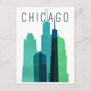 CHICAGO POSTCARD POSTKARTE