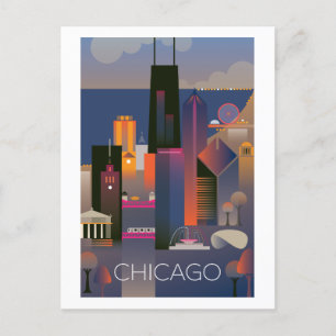 Chicago Postcard Postkarte
