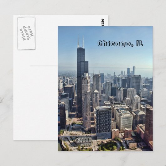 Chicago Postcard Postkarte (Vorne/Hinten)