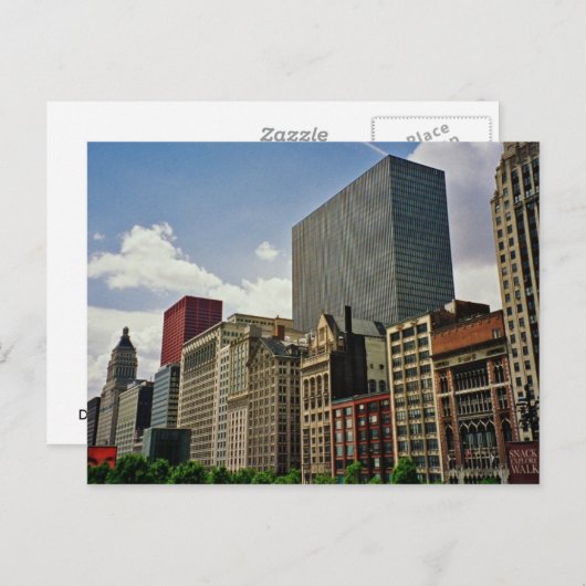 Chicago Postcard Postkarte (Vorne/Hinten)