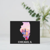 Chicago Postcard Postkarte (Stehend Vorderseite)