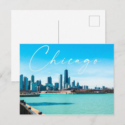 Chicago Postcard Postkarte (Vorne/Hinten)