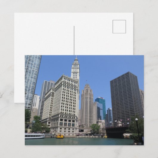 Chicago Postkarte (Vorne/Hinten)