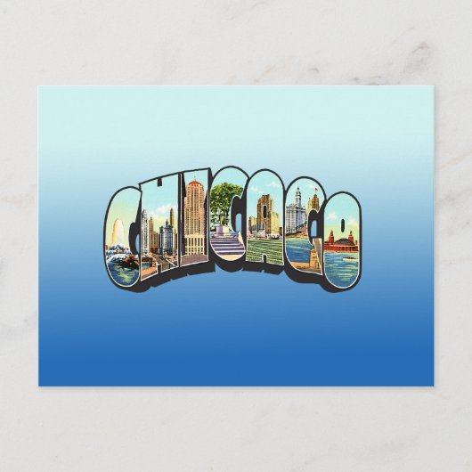 Chicago Postkarte (Vorderseite)