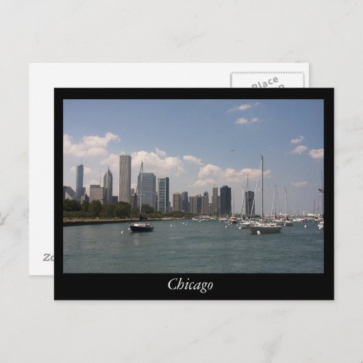 Chicago Postkarte (Vorne/Hinten)