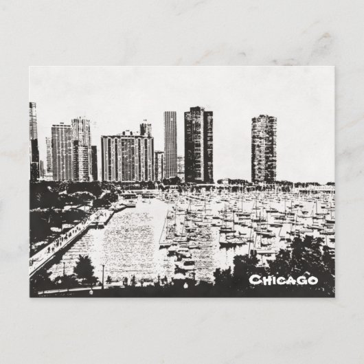 Chicago Postkarte (Vorderseite)