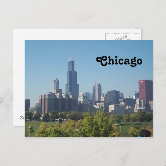 Chicago Postkarte (Vorne/Hinten)