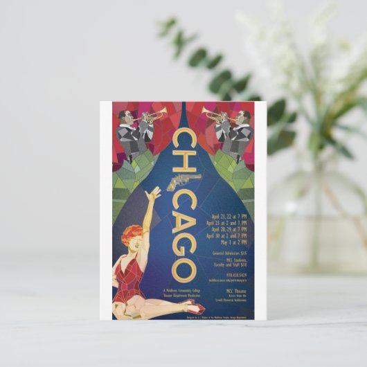 Chicago Postkarte (Stehend Vorderseite)