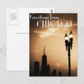 Chicago Postkarte (Vorne/Hinten)