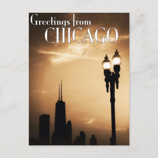 Chicago Postkarte (Vorderseite)