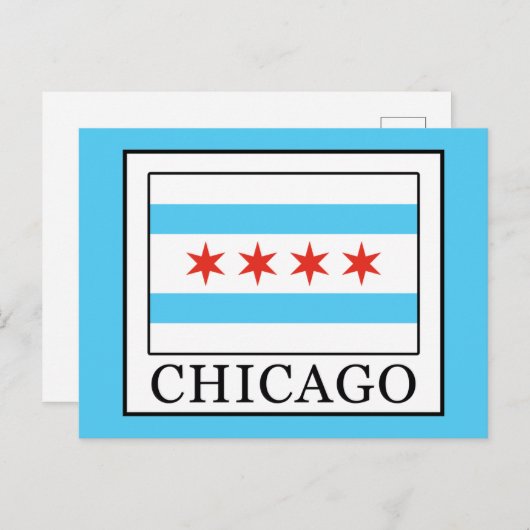 Chicago Postkarte (Vorne/Hinten)