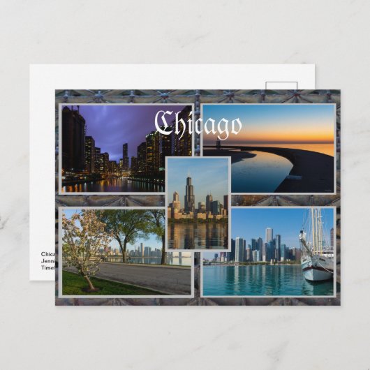 Chicago Postkarte (Vorne/Hinten)