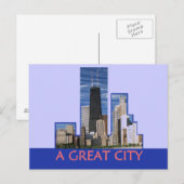 CHICAGO Postkarte (Vorne/Hinten)