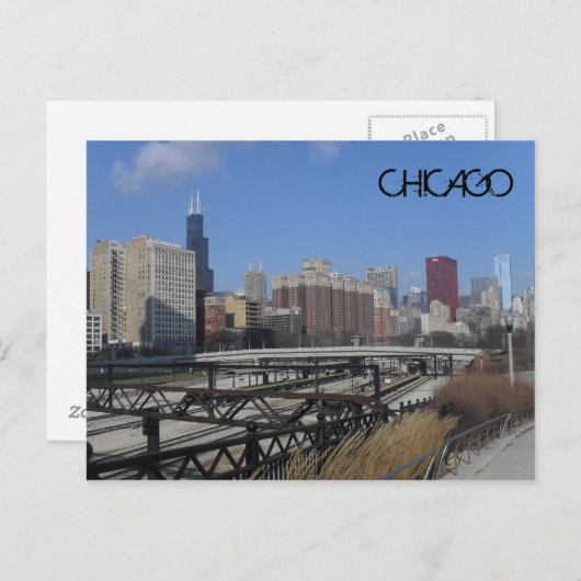 Chicago Postkarte (Vorne/Hinten)
