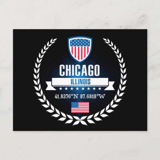 Chicago Postkarte (Vorderseite)