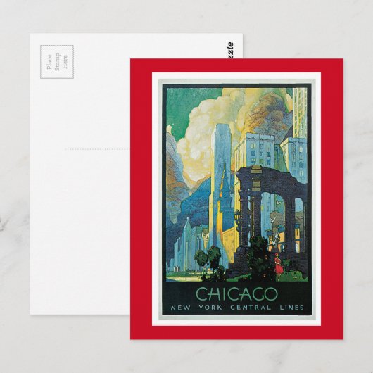 Chicago Postkarte (Vorne/Hinten)