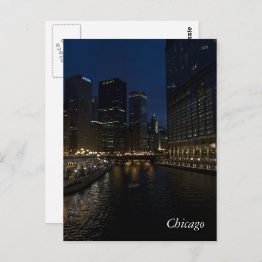 Chicago Postkarte (Vorne/Hinten)