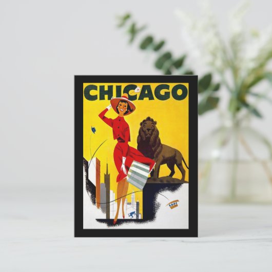 Chicago Postkarte (Stehend Vorderseite)