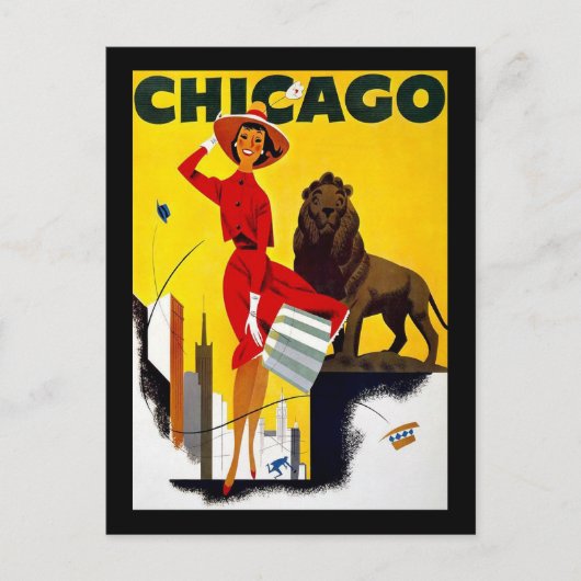 Chicago Postkarte (Vorderseite)