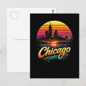 Chicago Postkarte (Vorne/Hinten)