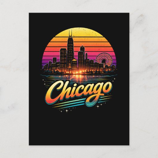 Chicago Postkarte (Vorderseite)