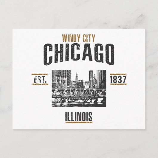 Chicago Postkarte (Vorderseite)