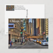 Chicago Postkarte (Vorne/Hinten)