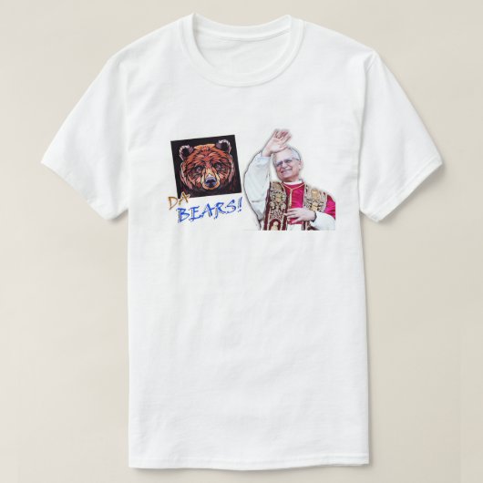 Chicago Pride Bears & Pope Leo T-Shirt (Design vorne)