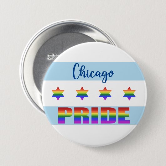 Chicago Pride Button (Vorne & Hinten)