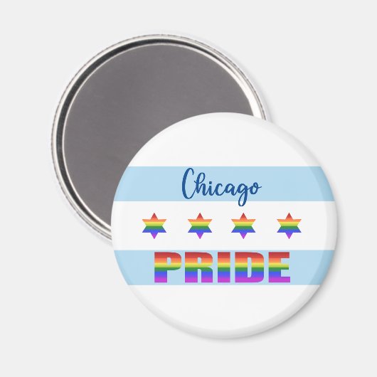 Chicago Pride Magnet (Vorderseite/Rückseite)