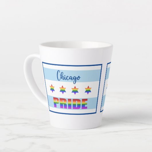 Chicago Pride Milchtasse (Linke Ecke)