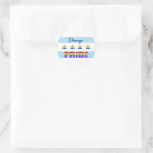 Chicago Pride Runder Aufkleber (Tasche)