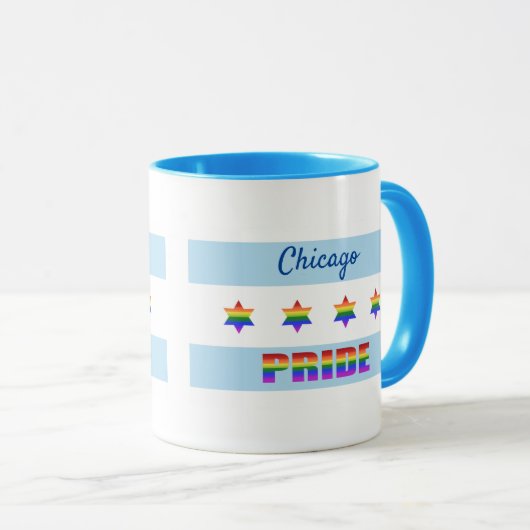 Chicago Pride Tasse (VorderseiteRechts)