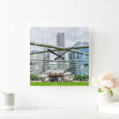 Chicago Pritzker Pavilion Wall Clock Quadratische Wanduhr (Zuhause)