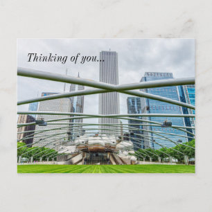 Chicago Pritzker Pavillon Denken Sie an Sie Postka Postkarte