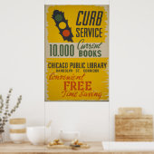 Chicago Public Library Curb Service Poster (Küche)
